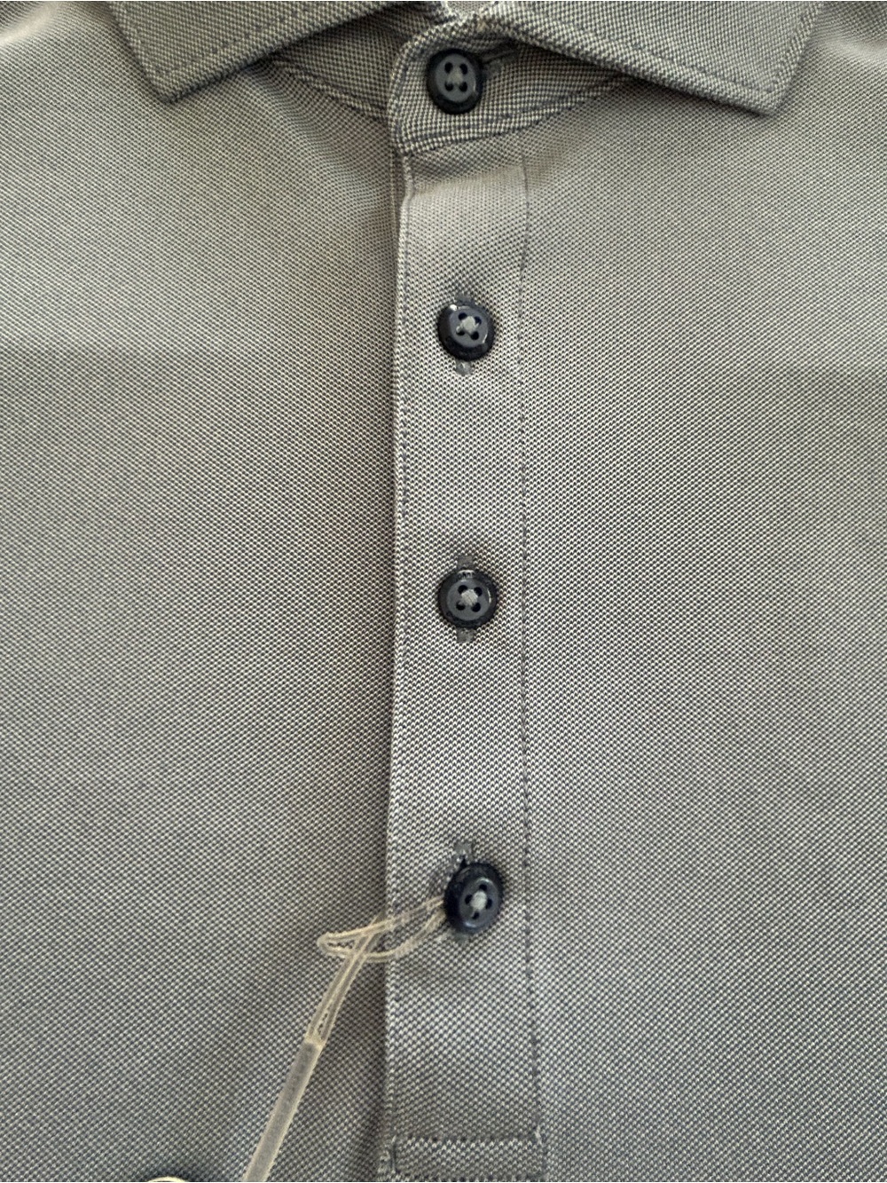 Men's Navy Performance Polo Shirt - Picture 3 of 5